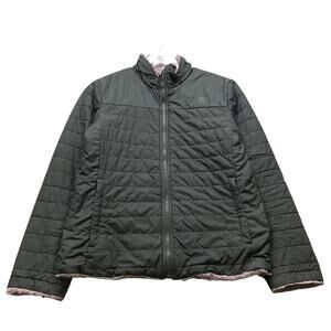 The North Face NF0A3Y7E Reversible Mossbud Swirl Jacket Girls XL Black Purple